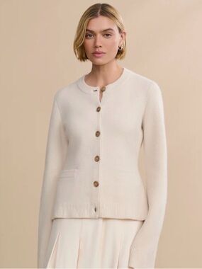Jenni Kayne Cooper Ivory cardigan Medium
